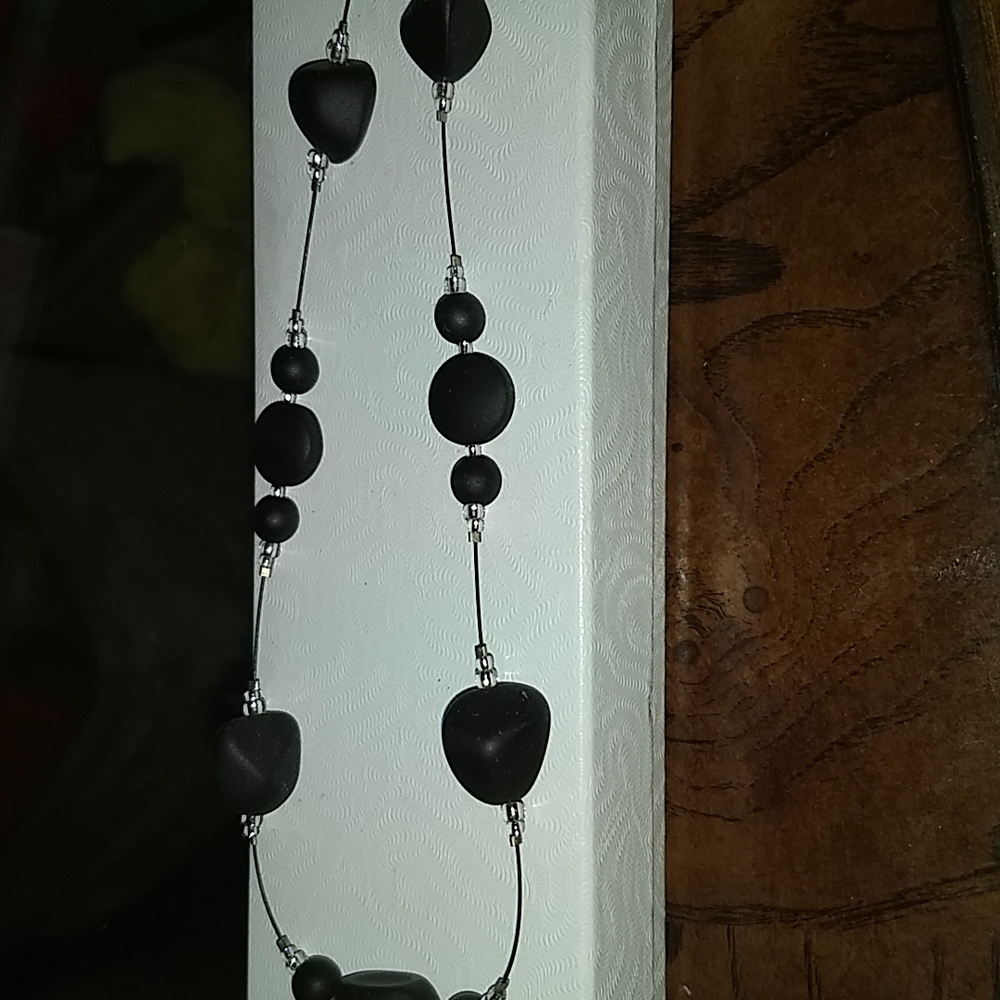 Black bead choker